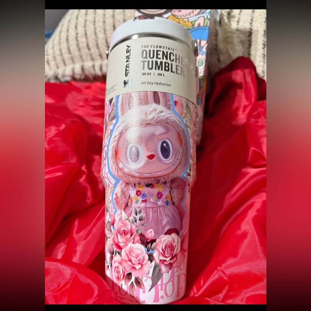 Dior Pink and White Floral Tumbler